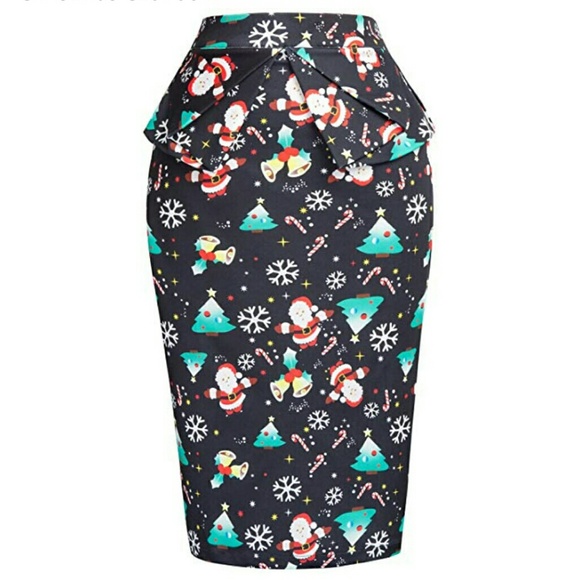 Grace Karin Dresses & Skirts - Stretchy Christmas Pencil Skirt